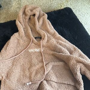 Cozy Tan Sherpa Hoodie